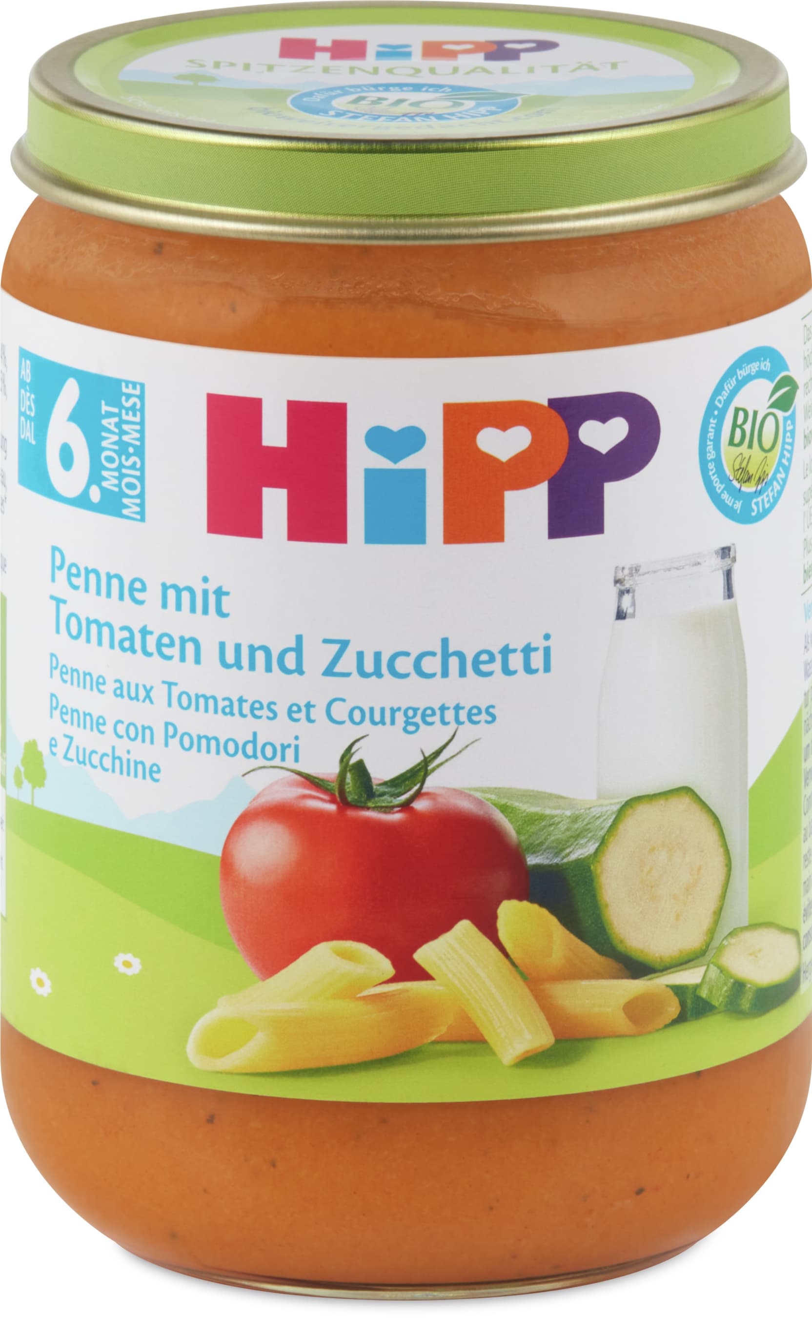 Hipp Penne mit Tomaten und Zucchetti 190g